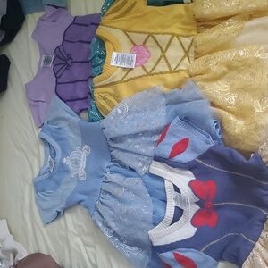 Disney Princess Dress Set - Blue, Purple, Yellow